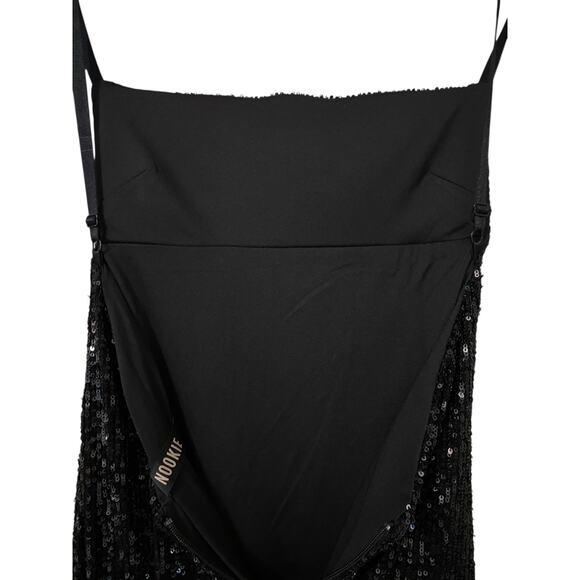 NWT Nookie Lumina Mini Dress Small Black Sequin Backless Cocktail Party Glam - Picture 6 of 12